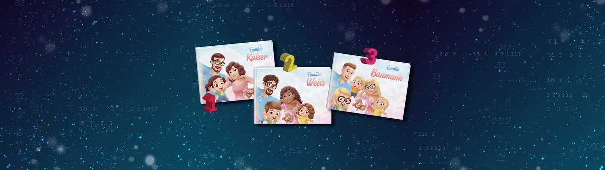 Familienzeit macht vor allem sehr viel Spaß, aber jetzt legen wir noch eine Schippe drauf mit unserem NEUEN personalisierten Buch für die ganze Familie!