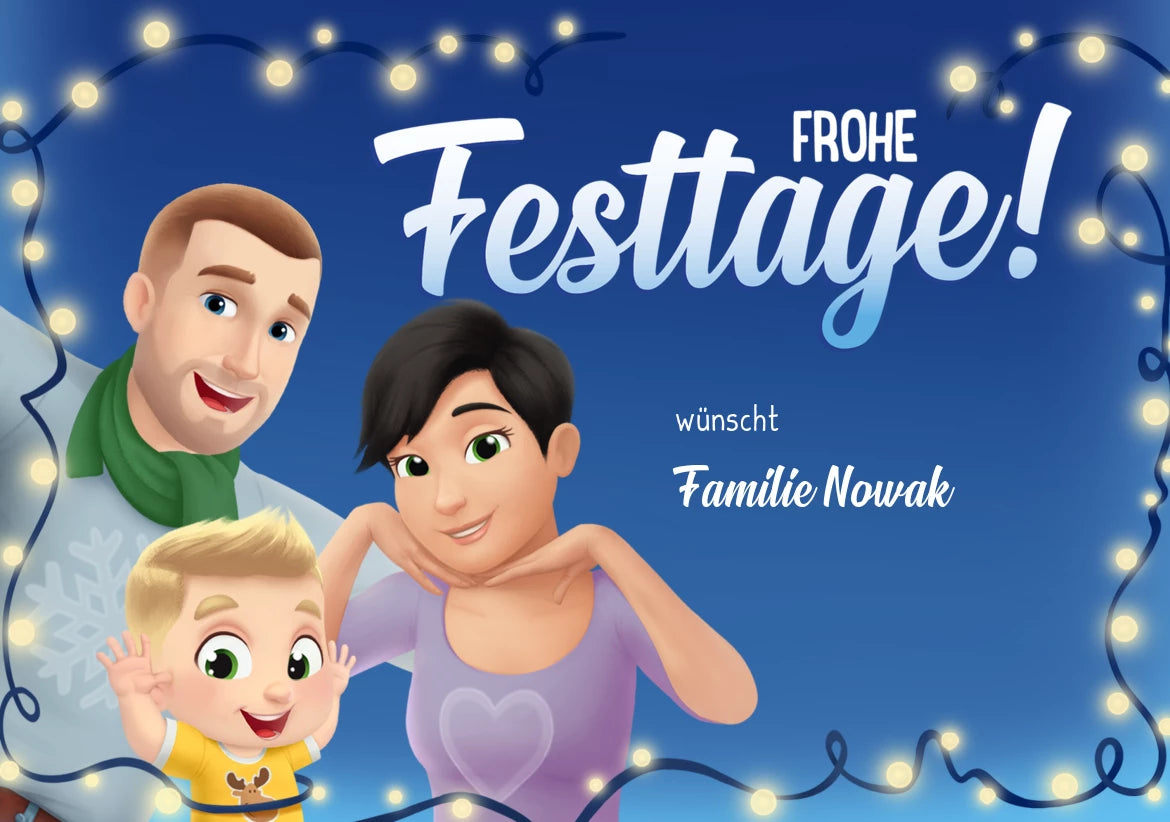 Frohe Festtage wünscht Familie Stadler
