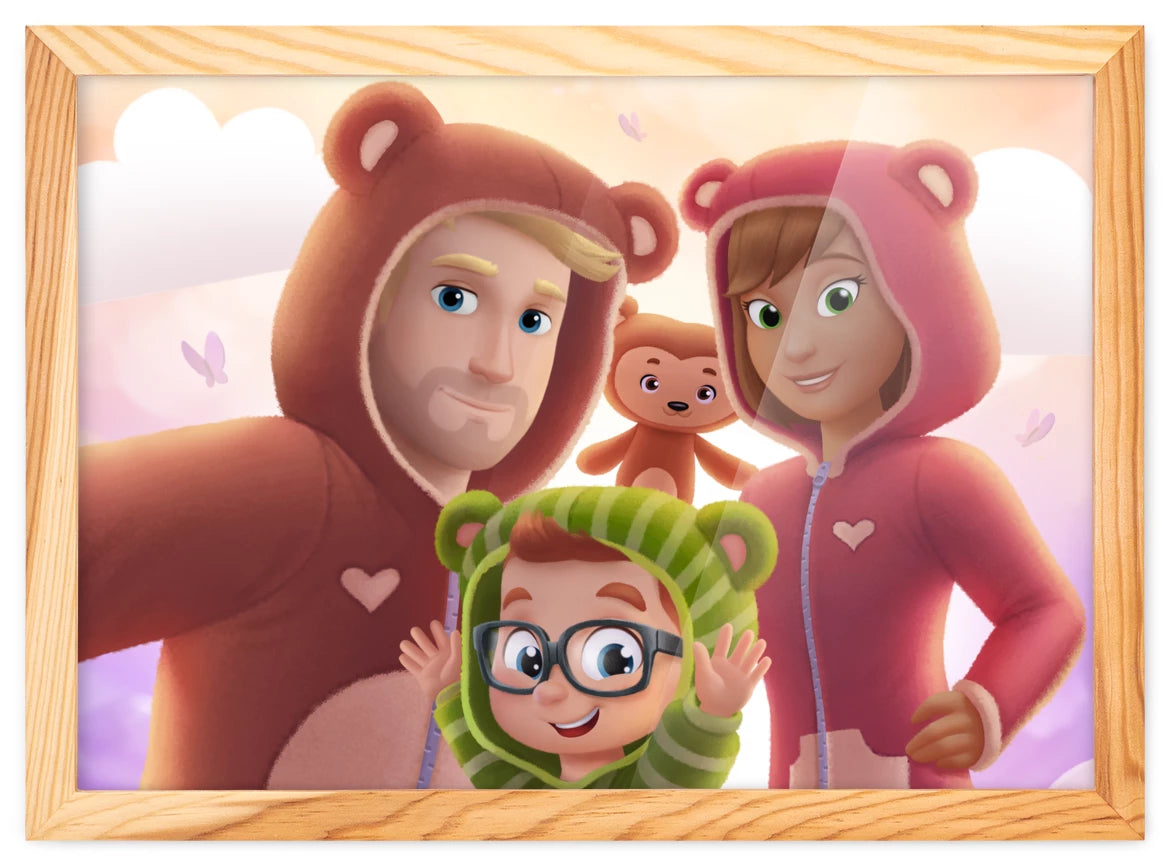 Die dreiköpfige Familie Kowalski