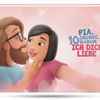 Das Cover für das personalisierte Buch für Paare, ein süßes Geschenk für den Valentinstag. 