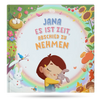 Das Cover eines personalisierten Buches über den Tod bietet eine hoffnungsvolle Geschichte darüber, dass kein Abschied jemals wirklich das Ende ist.