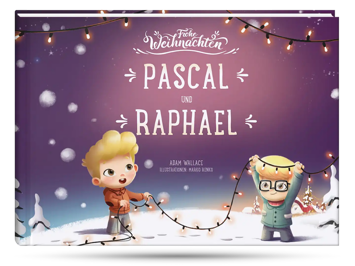 Das schönste Weihnachtsgeschenk für zwei Brüder von Hurra Helden ist das personalisierte Buch. 