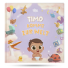 Das Cover für das neue Buch für Neugeborene, das beste Geschenk für eine Babyparty. 