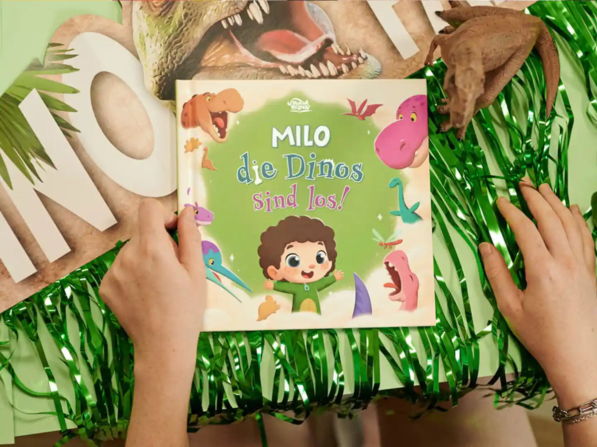Neues personalisiertes Buch für Kinder, die Dinosaurier lieben.	