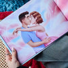 Wunderschöne Illustration aus dem einzigartigsten Jahrestagsgeschenk für Paare, das personalisierte Buch für die Ehefrau.