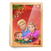 Weihnachtsfamilie (mit Mädchen)